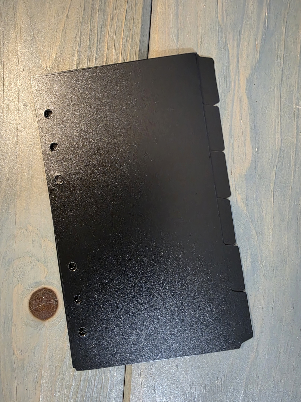 A6 Black Tabbed Dividers Set Of 6